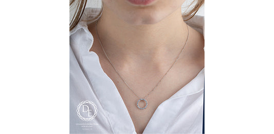 Lab Grown Diamond Circle Necklace