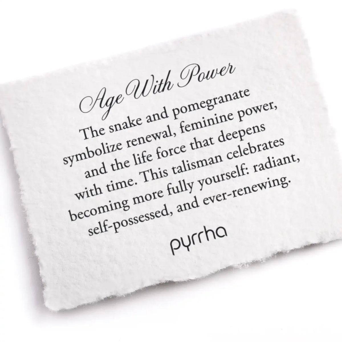 Pyrrha Age With Power Talisman