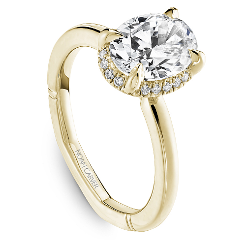 Noam Carver "Atelier" Oval Center Hidden Halo Engagement Ring