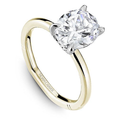 Noam Carver "Atelier" Oval Center Hidden Halo Engagement Ring