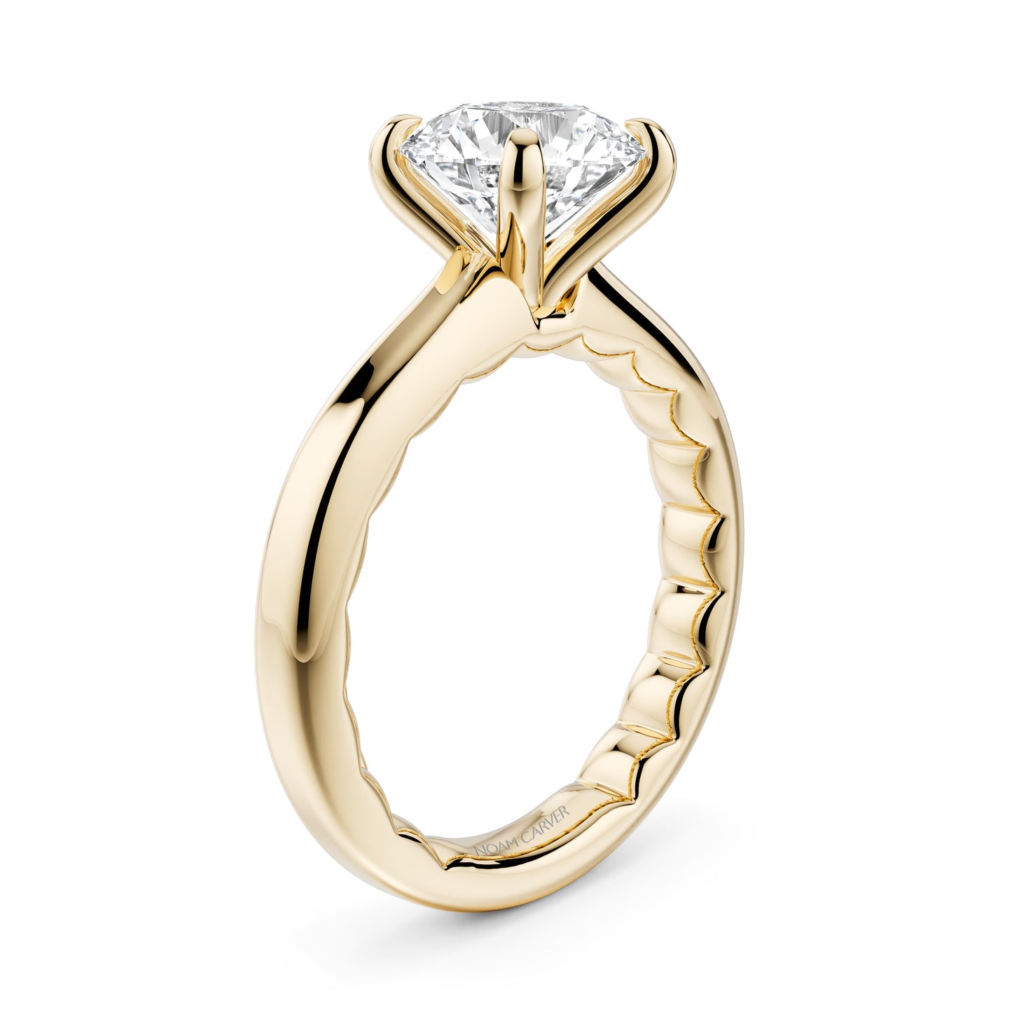 Noam Carver "Luna" Round Solitaire Engagement Ring