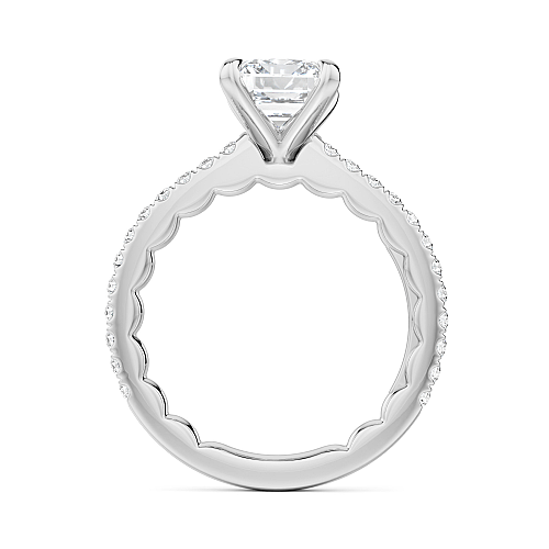 Noam Carver "Luna" Emerald Cut Classic Diamond Engagement Ring