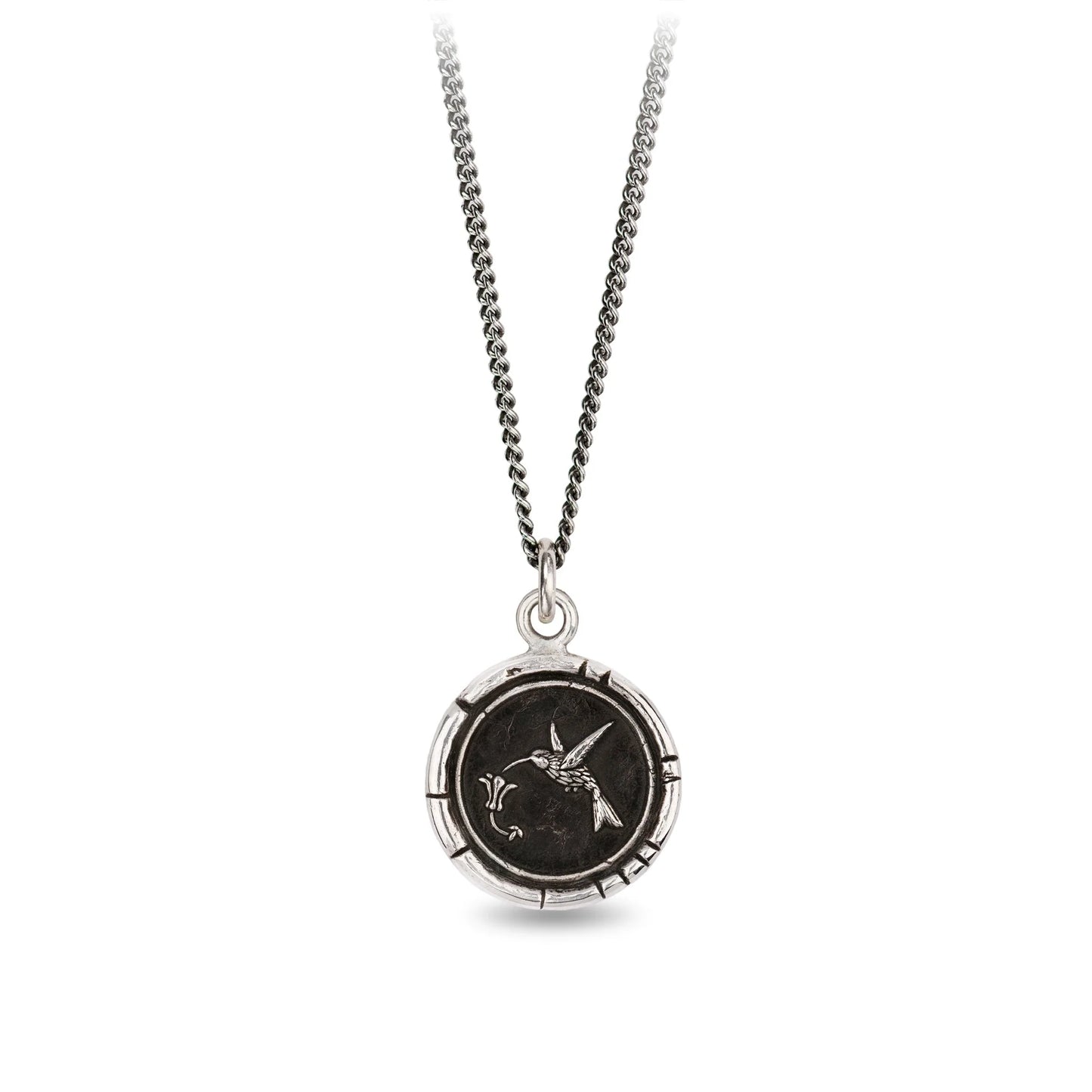 Pyrrha Hummingbird Talisman Necklace