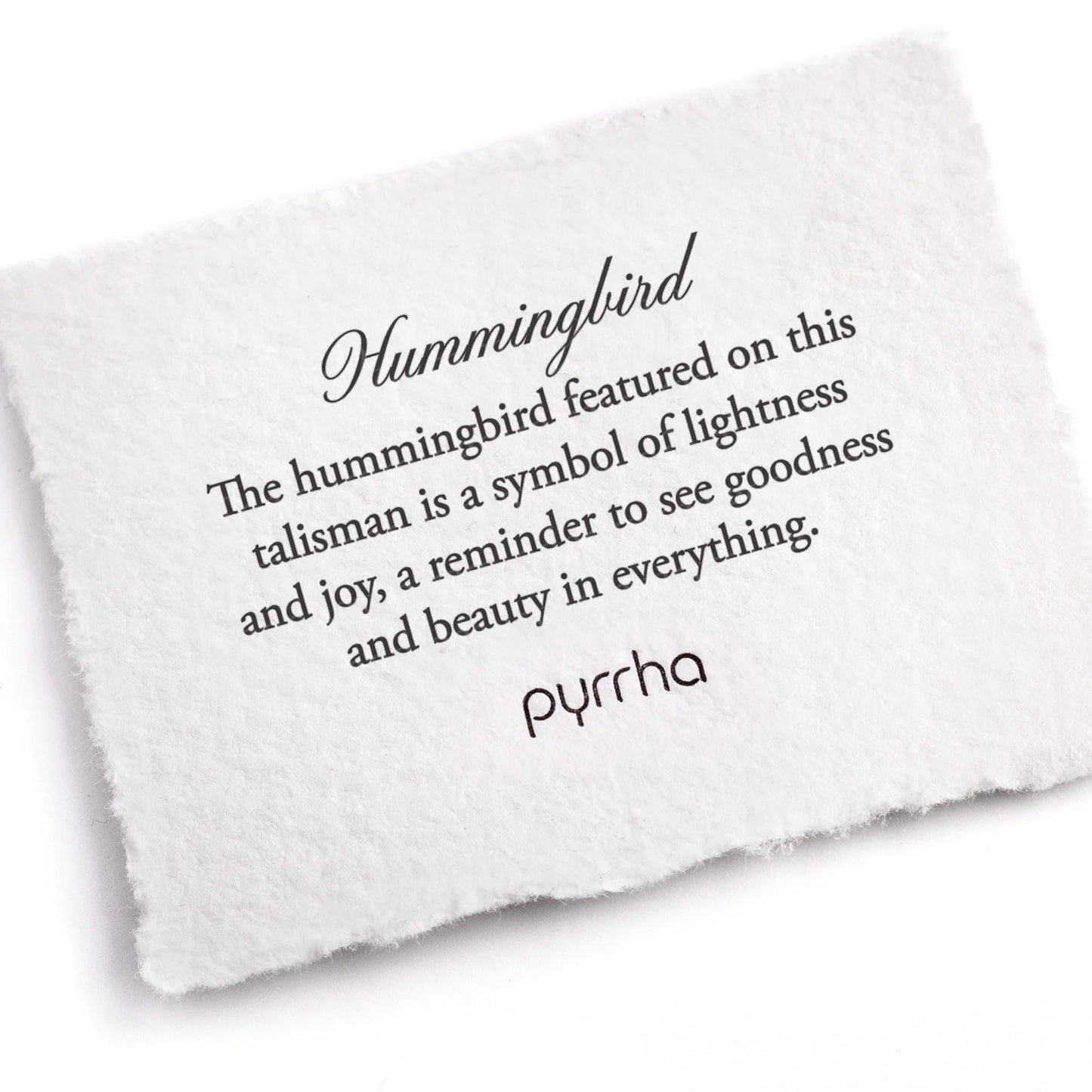 Pyrrha Hummingbird Talisman Necklace