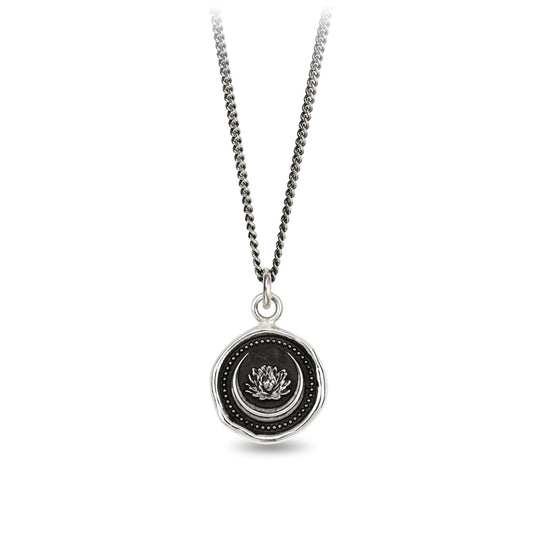Pyrrha Lotus Flower Talisman Necklace