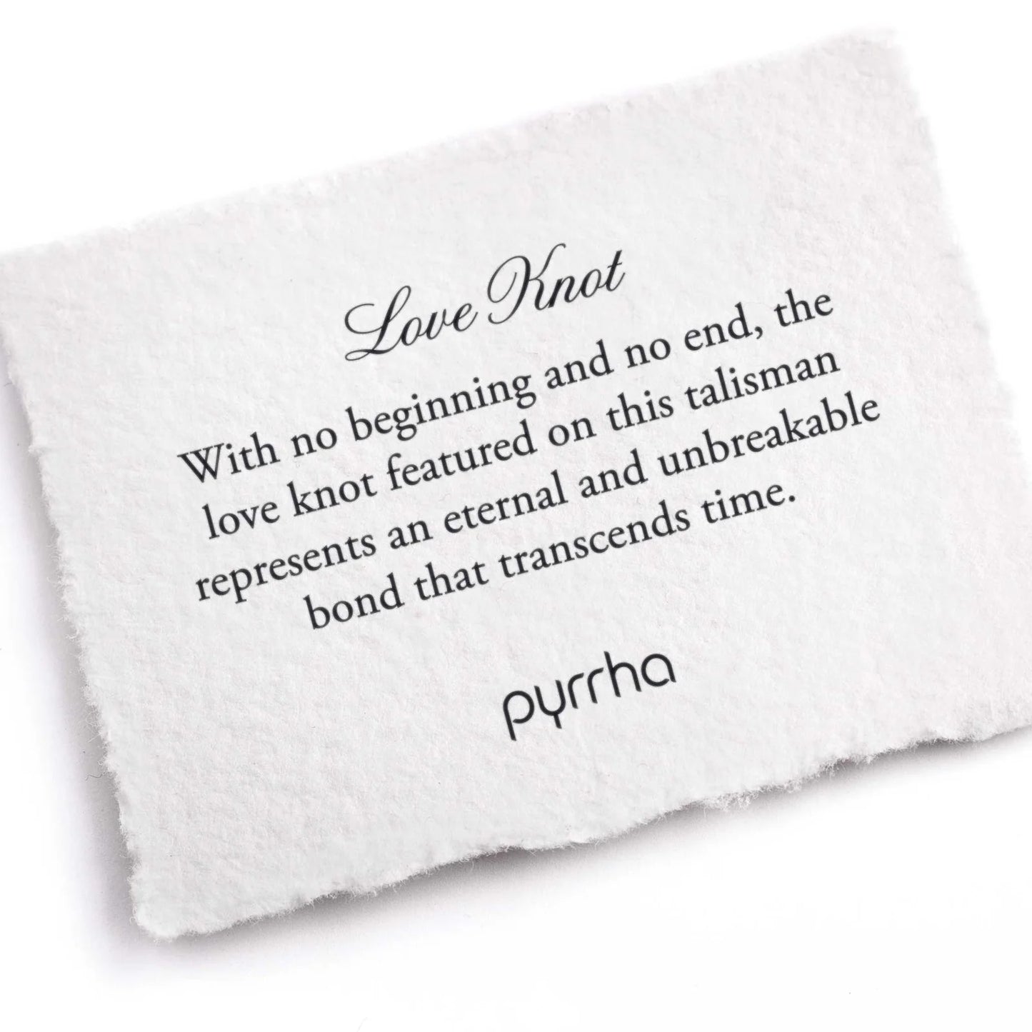 Pyrrha Love Knot Talisman Necklace