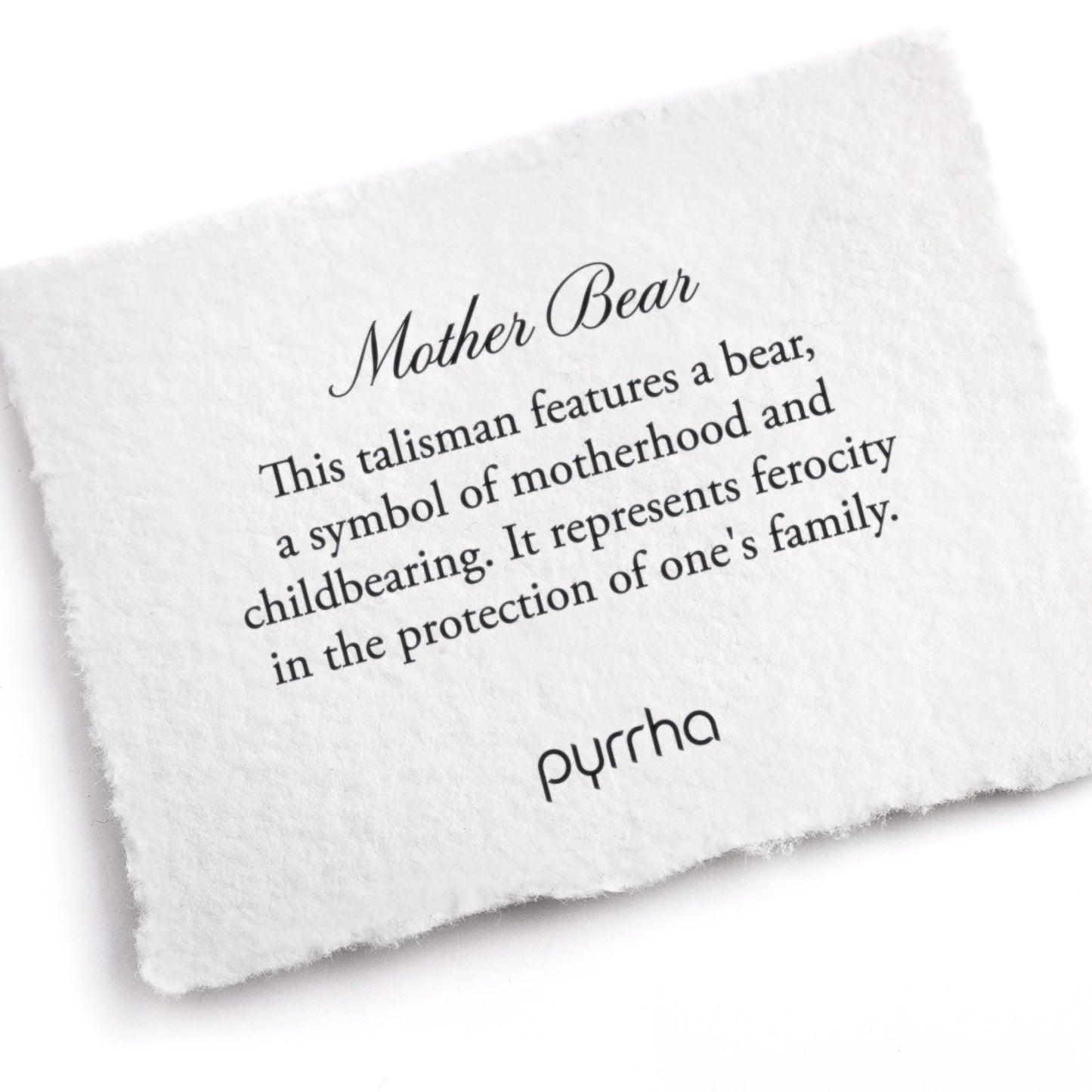 Pyrrha Mother Bear Talisman Necklace