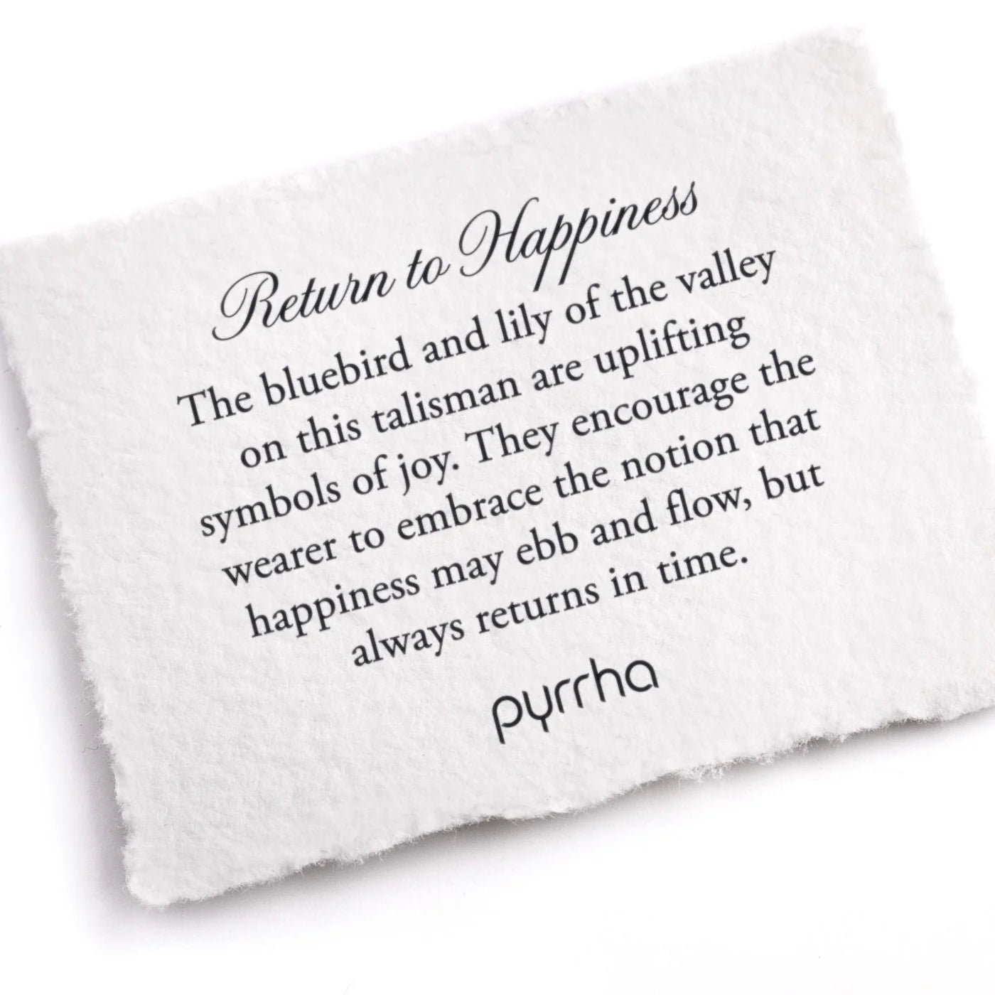 Pyrrha Return to Happiness Talisman Necklace