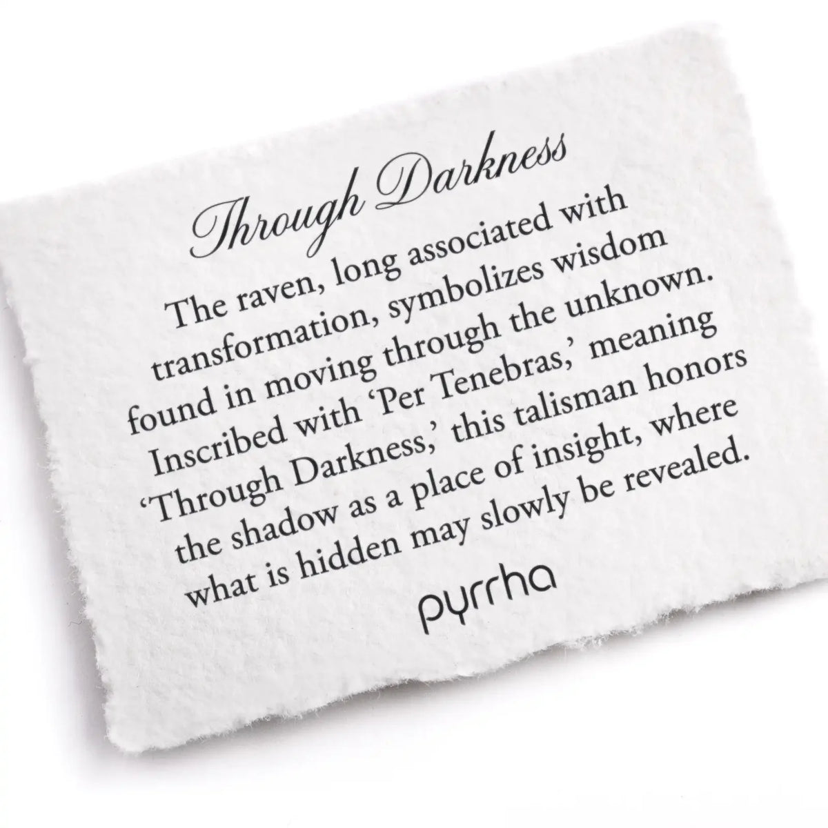 Pyrrha Through Darkness Talisman