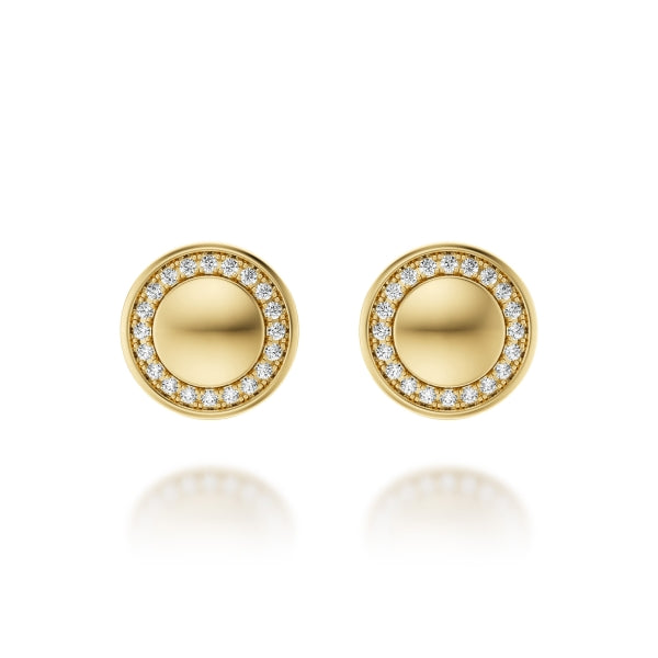 Noam Carver Aura Disc Stud Earrings