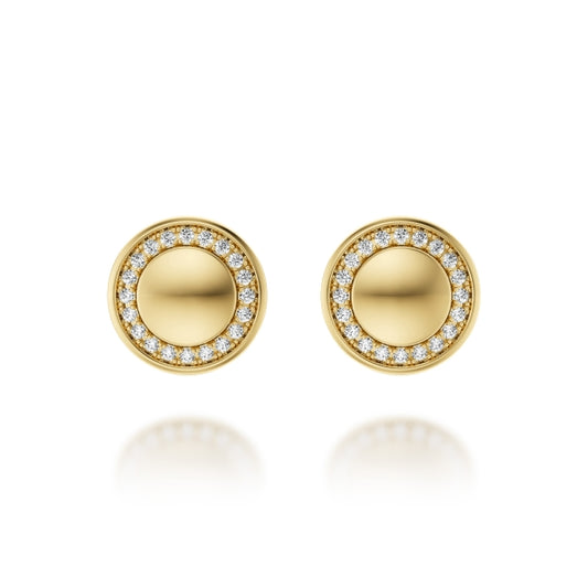 Noam Carver Aura Disc Stud Earrings