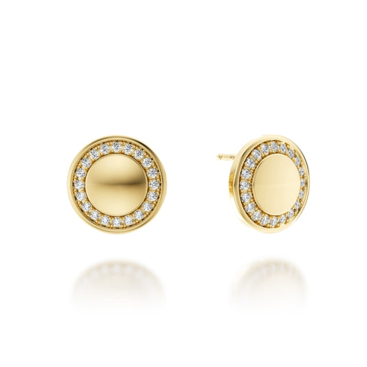 Noam Carver Aura Disc Stud Earrings