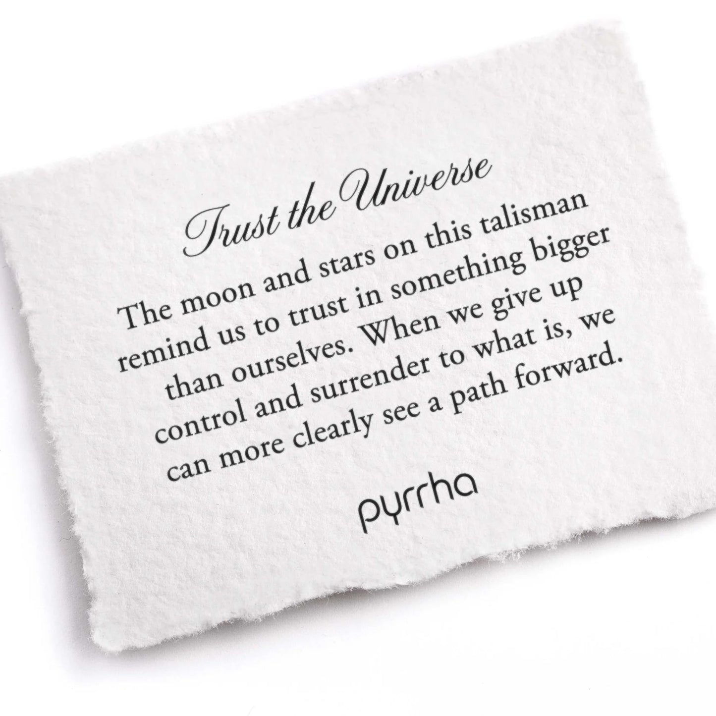 Pyrrha Trust The Universe Talisman Necklace