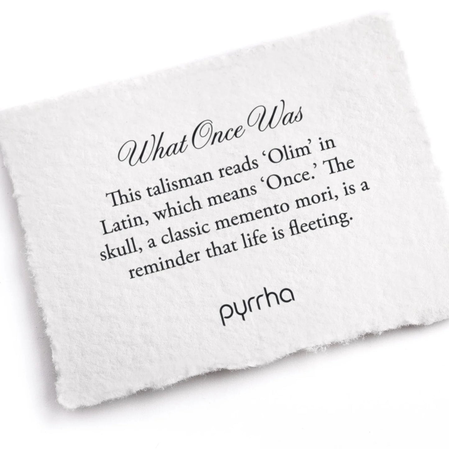 Pyrrha What Once Was Talisman Necklace